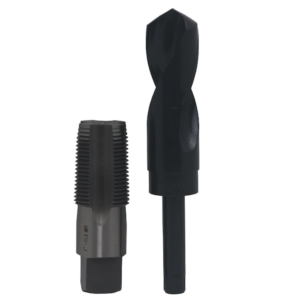 Drill America 1" NPT Tap and 15/32" HSS Drill Bit POU1NPTW/DRILL Zoro